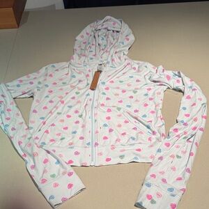 Skims candy holidays Colorful Heart Print Hoodie new size M